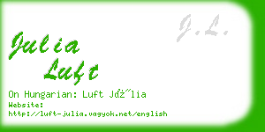 julia luft business card